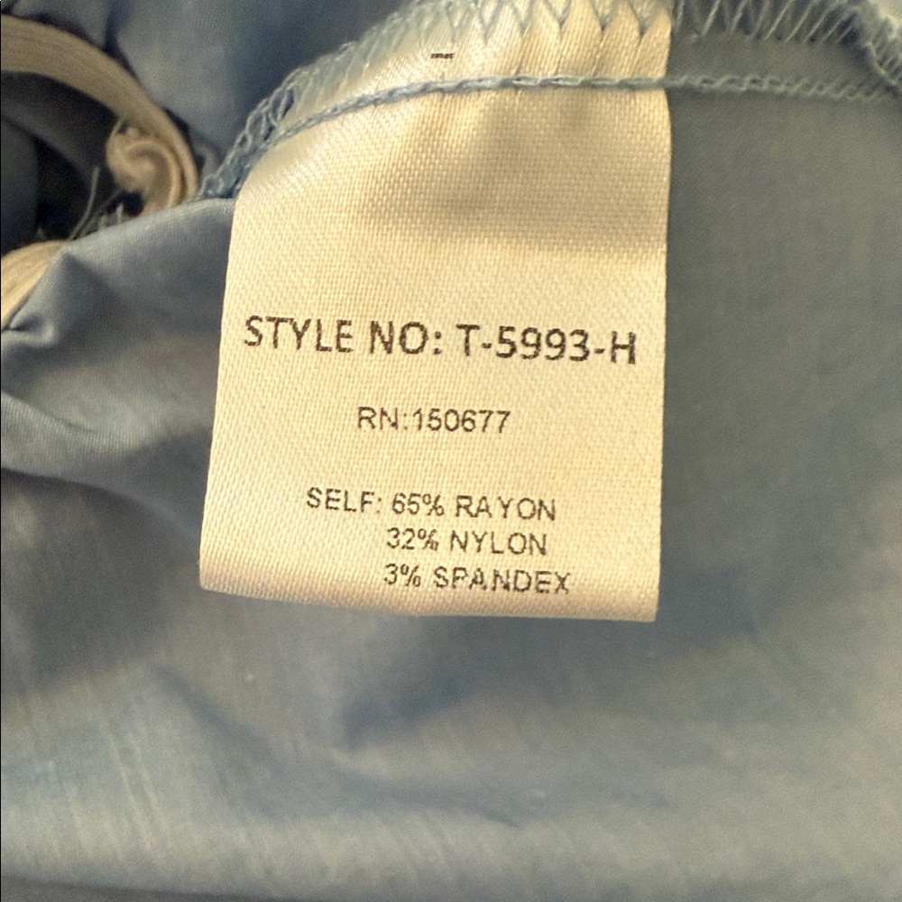 Blue Ruffled Women's Top - Picture 4 of 6